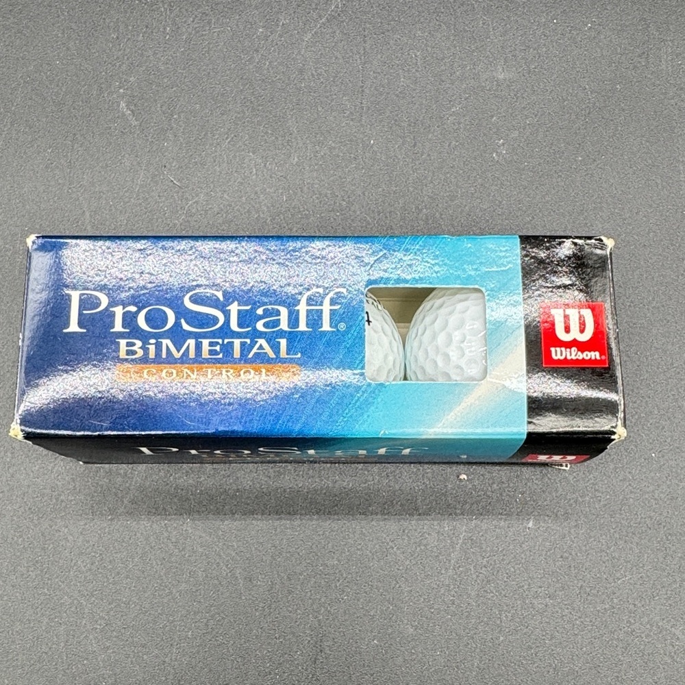 Wilson ProStaff BiMetal Control Golf Balls - Blue and Black Box